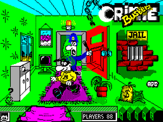 Crime Busters title screen for ZX Spectrum